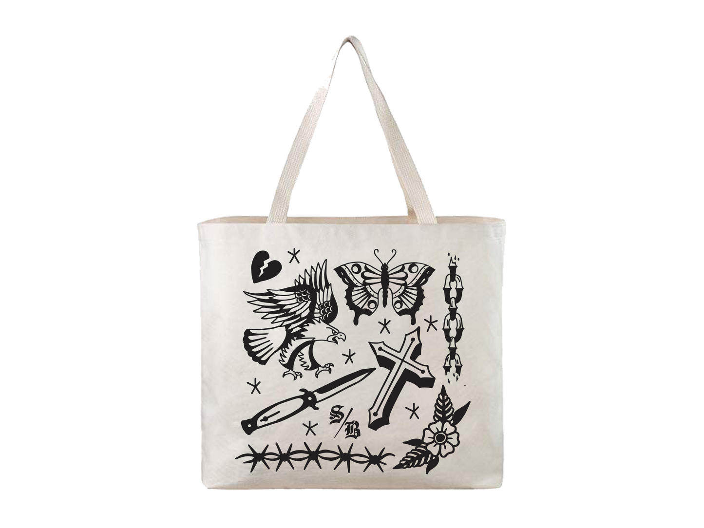 Tattoo Flash Tote Bag