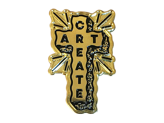 Create Art Cross - Enamel Pin