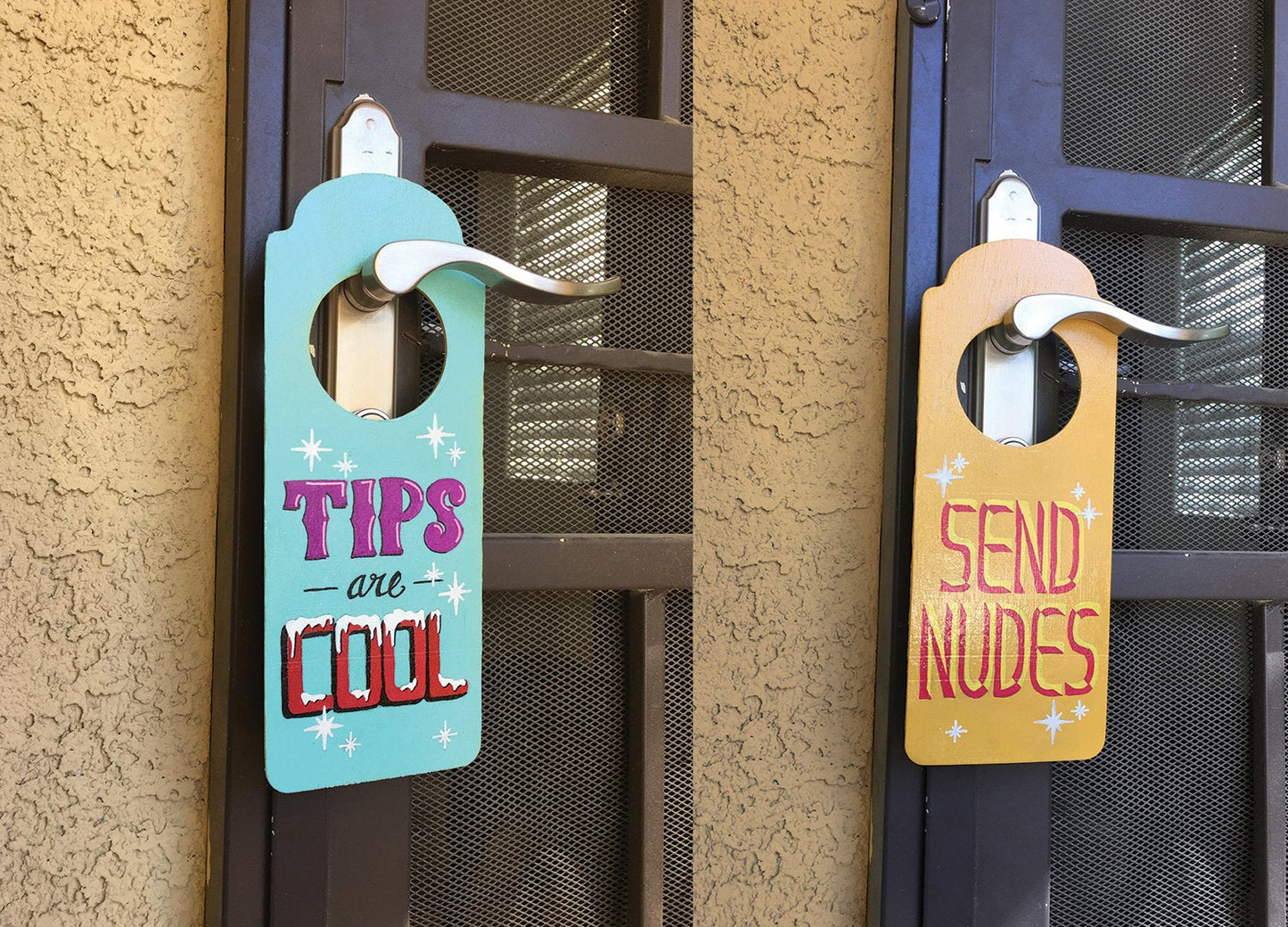 Hand Painted Door Hanging Sign