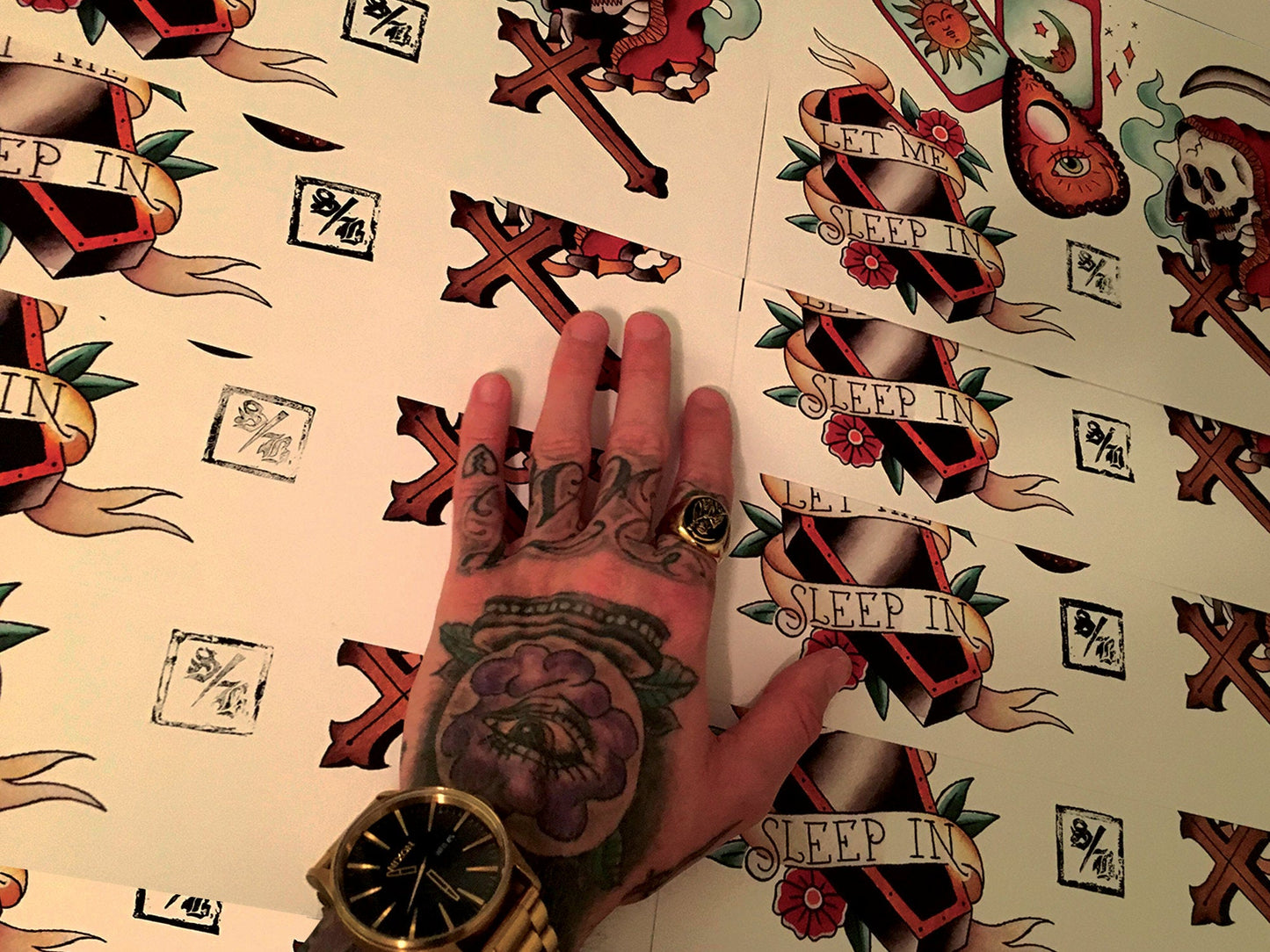 Let Me Sleep In Tattoo Flash Sheet