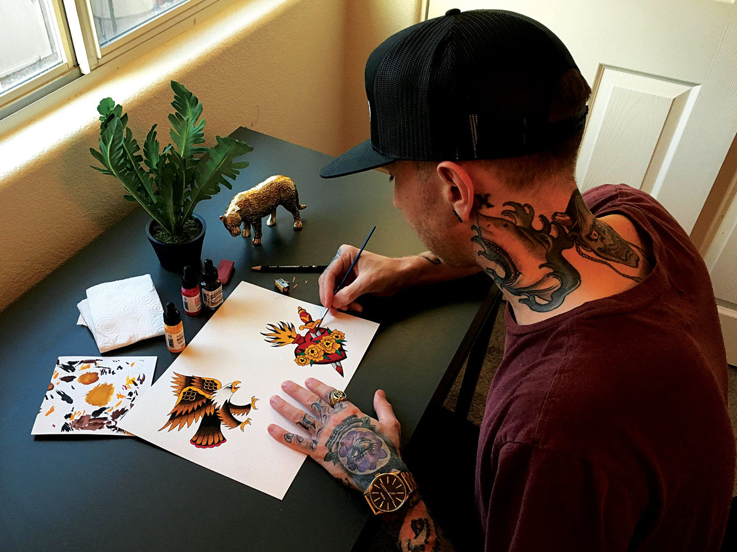 Traditional Starter Tattoo Flash Sheet Print