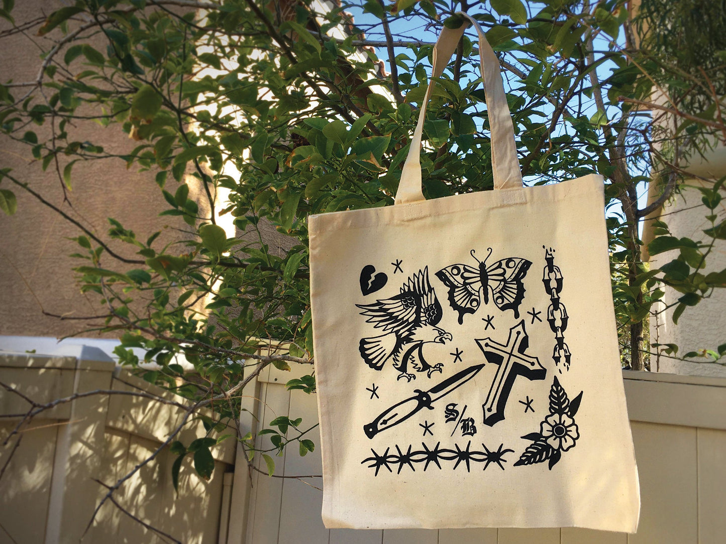 Tattoo Flash Tote Bag