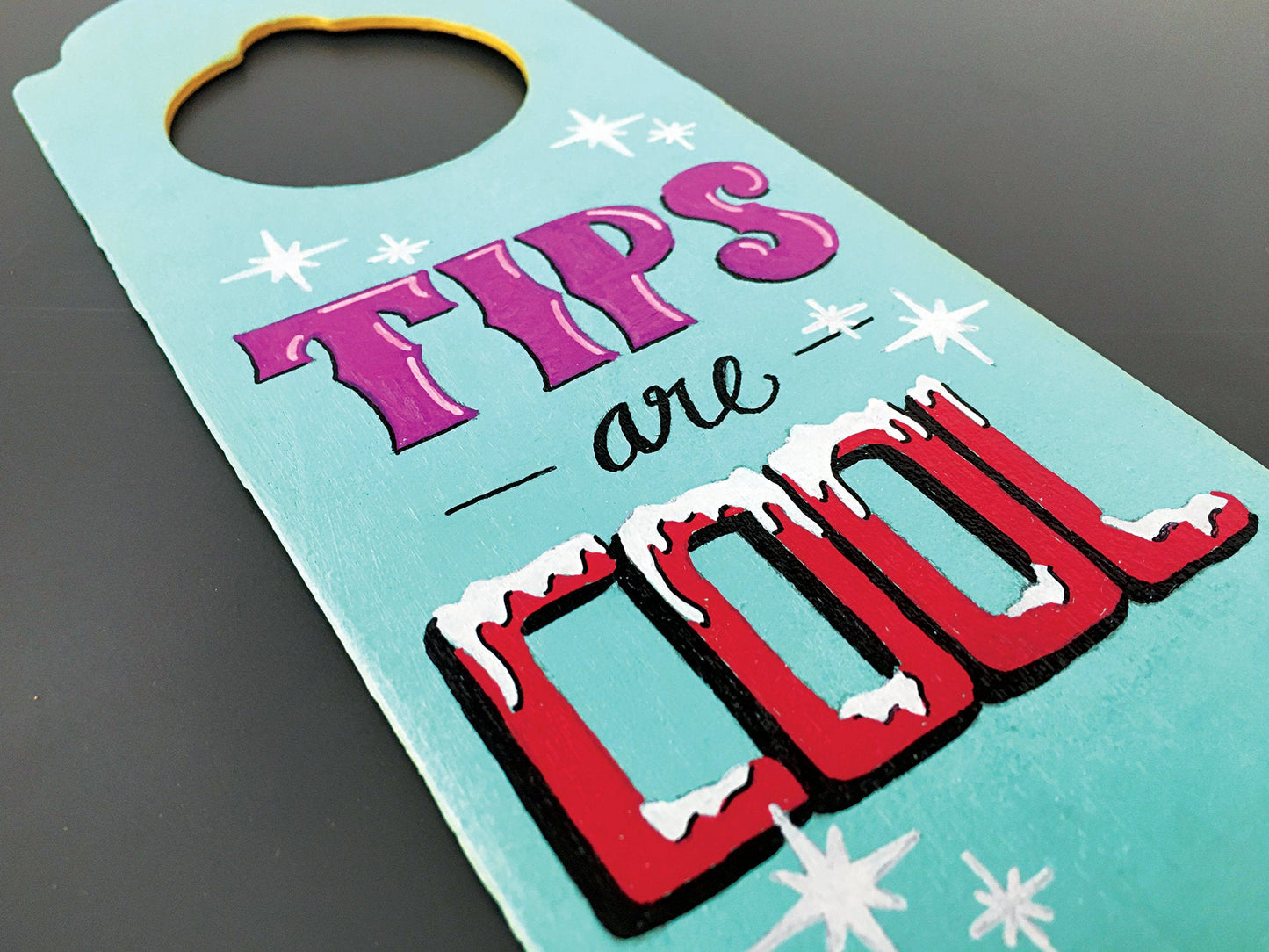 Hand Painted Door Hanging Sign