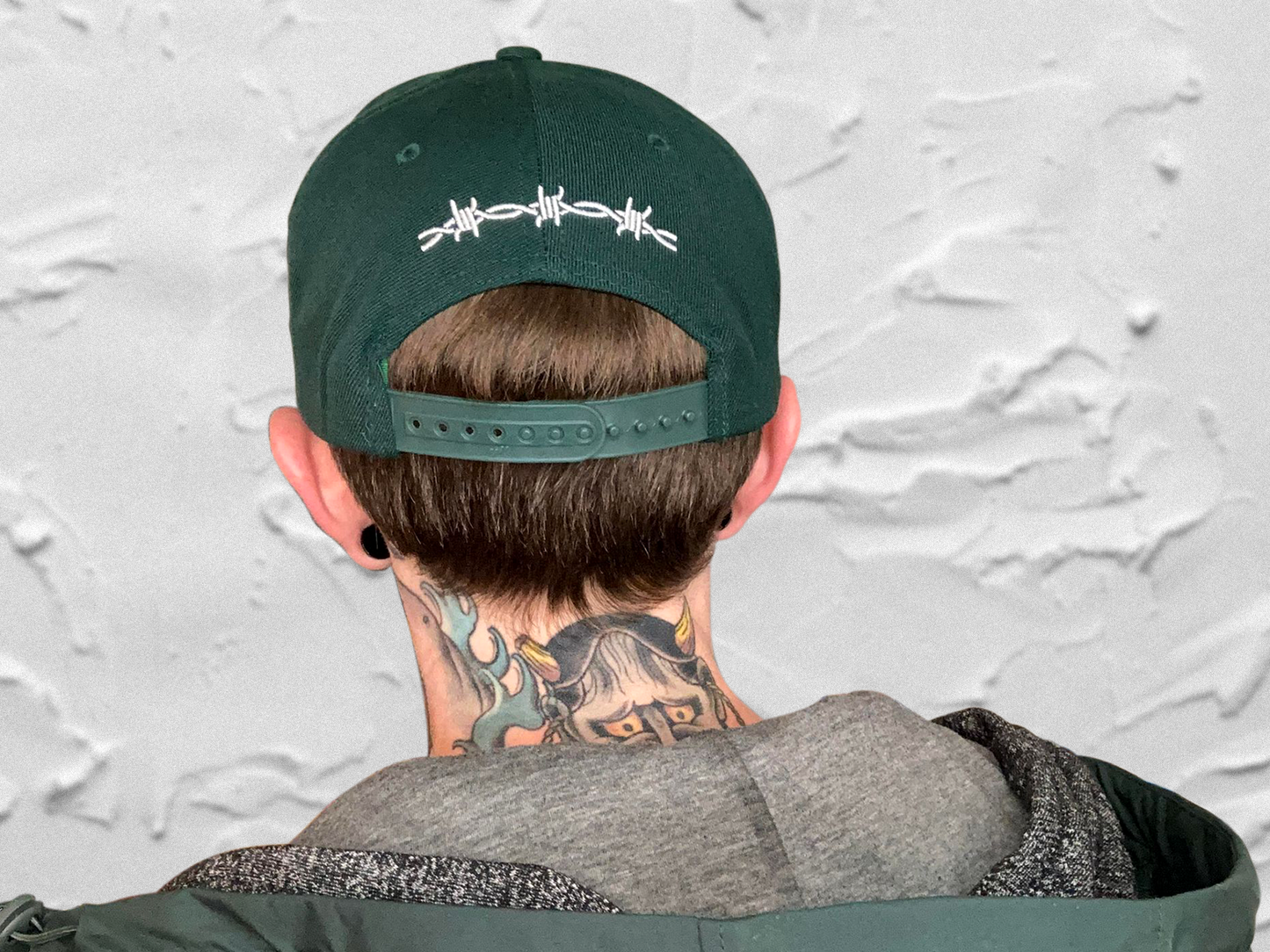 Metal Barbed Wire Snapback Hat
