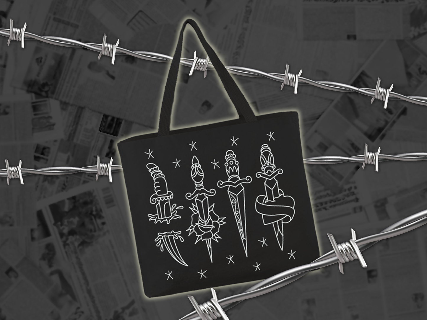 Daggers Tote Bag