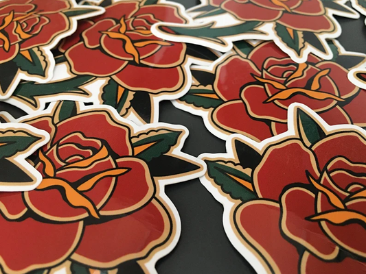 Traditional Rose Sticker